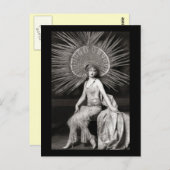  schoonheidsdekte danseres briefkaart (Voorkant / Achterkant)