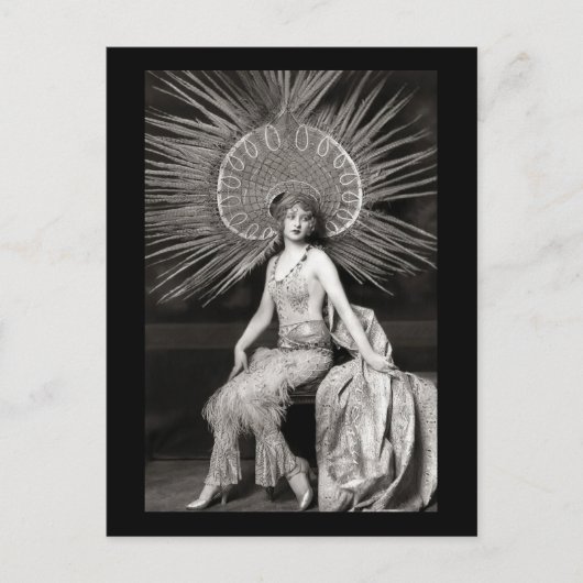  schoonheidsdekte danseres briefkaart (Voorkant)