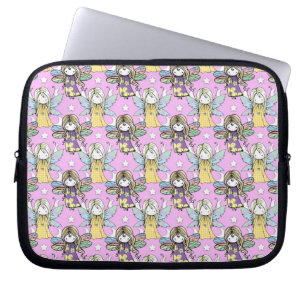 Schoonheidsfeeën en sterren en manen patroon laptop sleeve