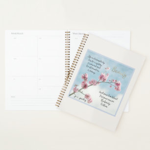 Schoonheidsgedicht (geschreven door mij & mijn fot planner