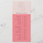 Schoonheidsprijsmenu Kleurenblok Menu (Voorkant)