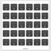 Schoonheidsproduct Ingrediënten 2-inch Sticker 30x (Vel)