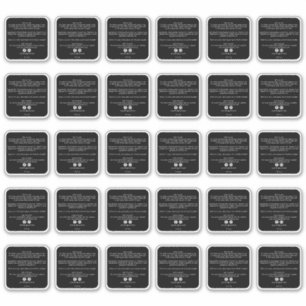 Schoonheidsproduct Ingrediënten 2-inch Sticker 30x