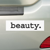 schoonheidsproducten. bumpersticker (Op auto)