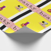 Schoonheidssalon, Barbershop Verpakkingsdocument Cadeaupapier (Hoek)