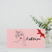 Schoonheidssalon cadeaubonnen (Staand voorkant)