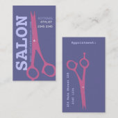 Schoonheidssalon Elegance Moderne Schaar Afsprakenkaartje (Voorkant / Achterkant)