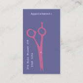 Schoonheidssalon Elegance Moderne Schaar Afsprakenkaartje (Achterkant)