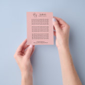 Schoonheidssalon flyer (Hand)