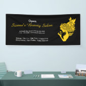 Schoonheidssalon (geel) * kies achtergrondkleur spandoek (Beurs)