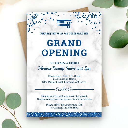 Schoonheidssalon Grootse Opening Kaart
