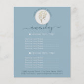 Schoonheidssalon Heropening Logo QR CODE Prijslijs Flyer (Voorkant)