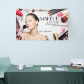 schoonheidssalon kapsel elegante visagist moderne spandoek (Beurs)