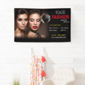 schoonheidssalon kapsel schaar kapper modern spandoek (Insitu)