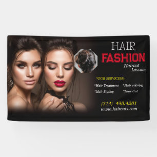 schoonheidssalon kapsel schaar kapper modern spandoek