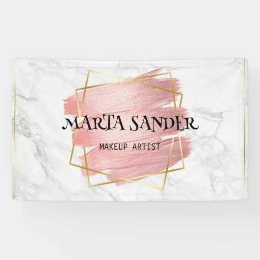 Schoonheidssalon kapsel wimpers make-up artiest wi spandoek (Horizontaal)