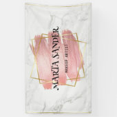 Schoonheidssalon kapsel wimpers make-up artiest wi spandoek (Verticaal)