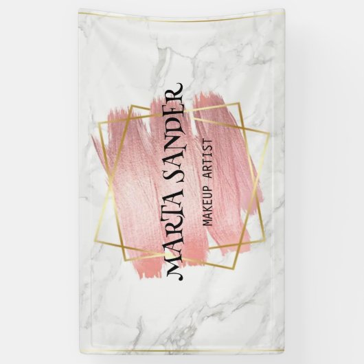 Schoonheidssalon kapsel wimpers make-up artiest wi spandoek (Verticaal)