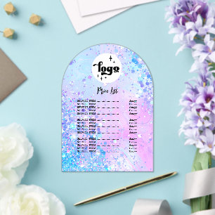 schoonheidssalon prijslijst Acryl Uitnodiging Acryl Uitnodigingen