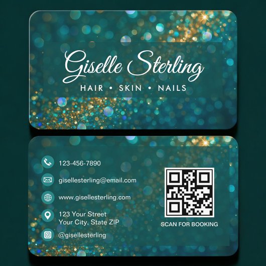 Schoonheidssalon QR-code Professioneel Visitekaartje