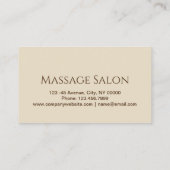 Schoonheidssalon SPA Aromatherapie Massage Salon Visitekaartje (Achterkant)