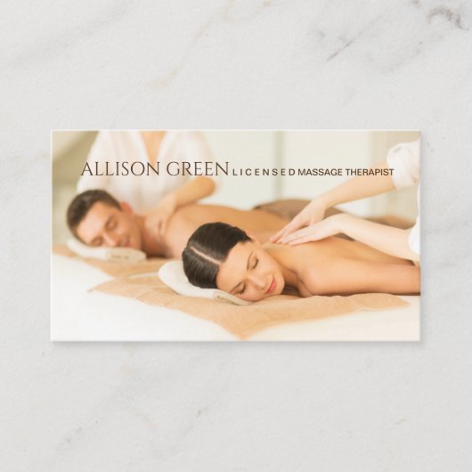 Schoonheidssalon SPA Aromatherapie Massage Salon Visitekaartje (Voorkant)