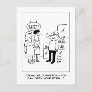 Schoonheidssalon verrassing briefkaart