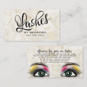 Schoonheidsspecialist Lash Extensions Expert Visitekaartje (Voorkant / Achterkant)
