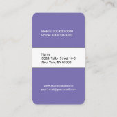 schoonheidsspecialist visitekaartje (Achterkant)