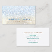 schoonheidsspecialiste faux glitter visitekaartje (Voorkant / Achterkant)
