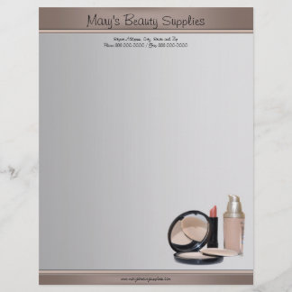 schoonheidsspecialiste Letterhead Briefhoofd Sjabloon