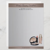 schoonheidsspecialiste Letterhead Briefhoofd Sjabloon (Voorkant / Achterkant)