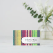 Schoonheidsspecialiste Visitekaartjes vlinderstrep (Staand voorkant)