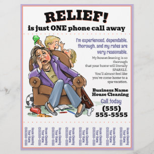 Schoonmaak flyer (volledig aanpasbaar)