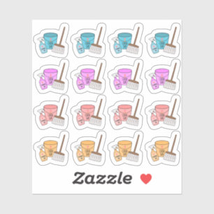 Schoonmaak Huis klusjes Dag Huishoudelijk werk Buj Sticker