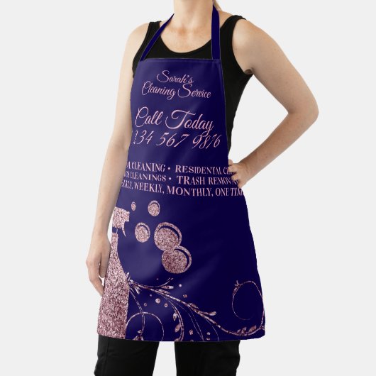 Schoonmaak Maid Janitorial sparkle spray marine sw Schort (Insitu)