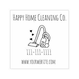 Schoonmaak Maid Service Company Zelfinktende Stempel