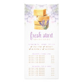 Schoonmaak Service Waterverf Zeep prijslijst Reclamekaart (Voorkant)