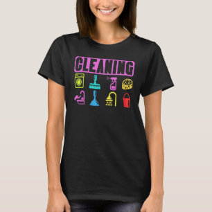 Schoonmaakapparatuur Schoonmaker Huishoudster T-shirt