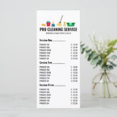 Schoonmaakartikelen Menu (Staand voorkant)