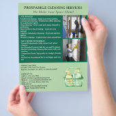 Schoonmaakbedrijf Flyer (Hand)