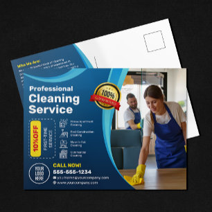 Schoonmaakbedrijf Huishoudelijke Hulp Schoonmaakst Briefkaart