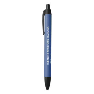 Schoonmaakbedrijf Schoonmaakdienst met eigen log Zwarte Inkt Pen