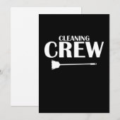 Schoonmaakbemanning Duistenbewaarder Bedankkaart (Voorkant / Achterkant)