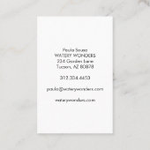 Schoonmaakbeurt waterspuiggen visitekaartje (Achterkant)