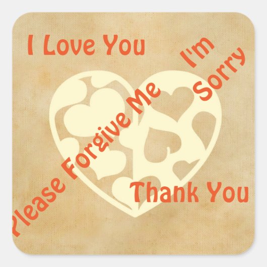 Schoonmaakbeurten voor Ho'oponopono Vierkante Sticker (Voorkant)