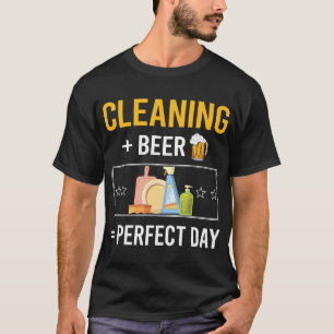 Schoonmaakdag voor bier t-shirt
