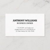 Schoonmaakdienst | Dienstmeid die tegels schrobt Visitekaartje (Achterkant)