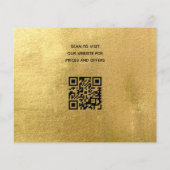 Schoonmaakdienst gouden QR code Flyer (Achterkant)