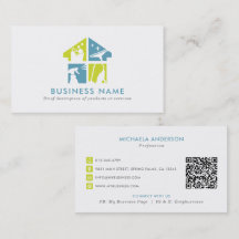 Schoonmaakdienst Modern Logo & QR Code